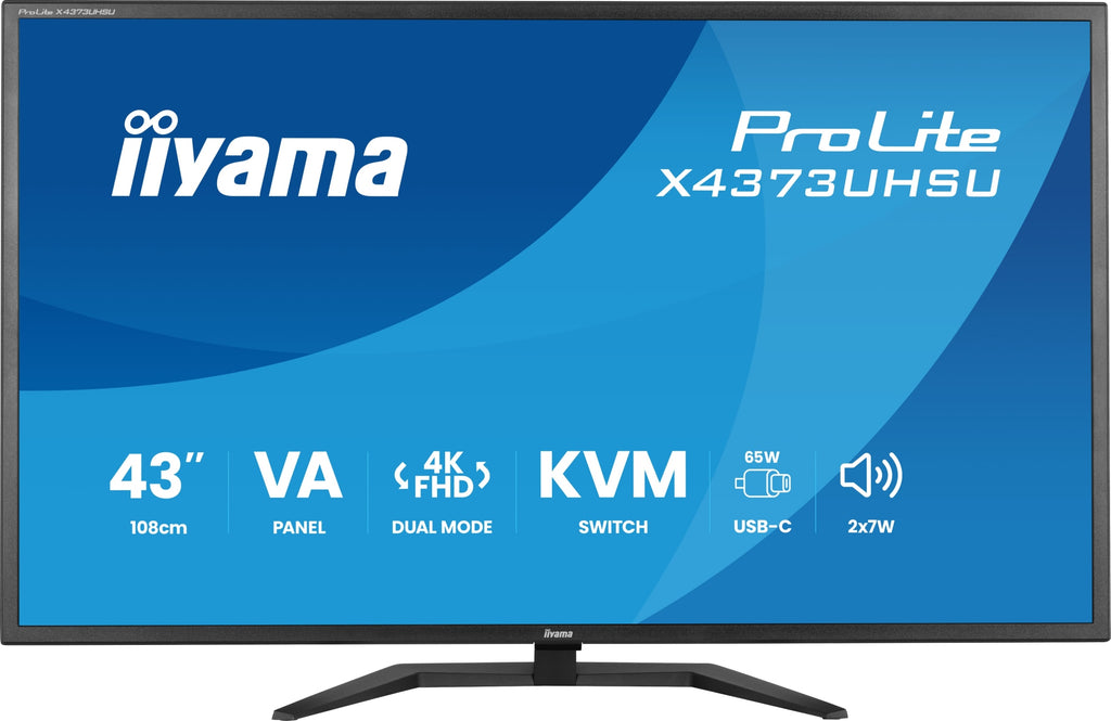 ProLite X4373UHSU-B2 pantalla para PC 108 cm (42.5") 3840 x 2160 Pixeles 4K Ultra HD LED Negro