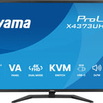 ProLite X4373UHSU-B2 pantalla para PC 108 cm (42.5") 3840 x 2160 Pixeles 4K Ultra HD LED Negro