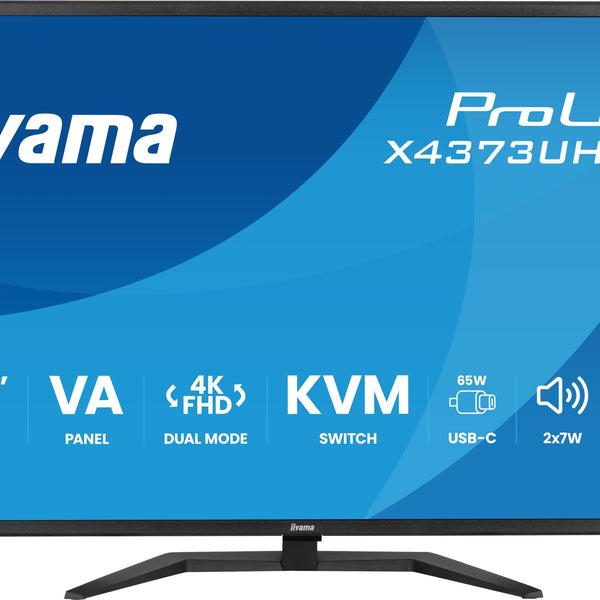 ProLite X4373UHSU-B2 pantalla para PC 108 cm (42.5") 3840 x 2160 Pixeles 4K Ultra HD LED Negro