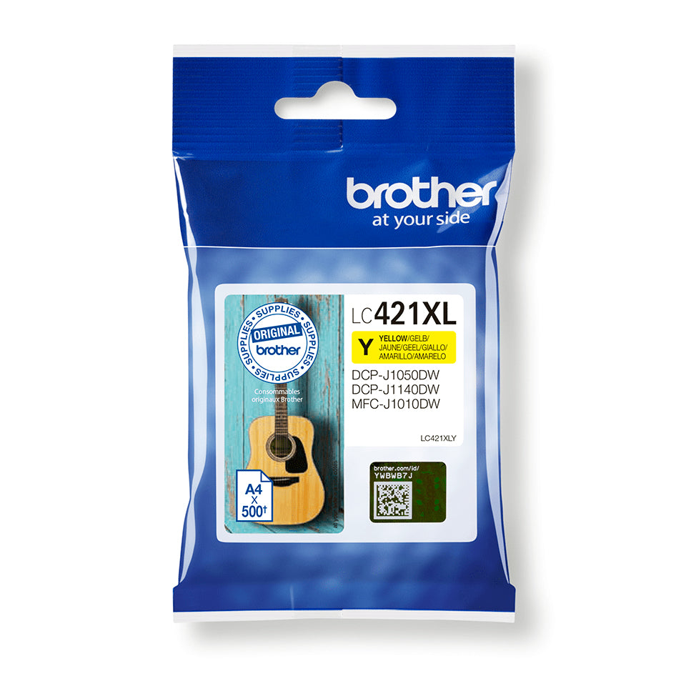 LC-421XLY cartucho de tinta 1 pieza(s) Original Alto rendimiento (XL) Amarillo