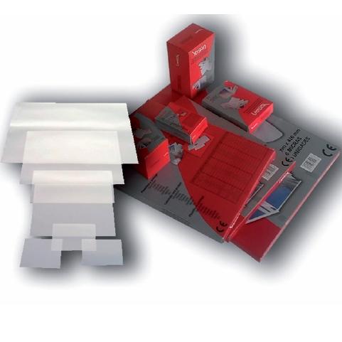 YOSAN FUNDAS PLASTIFICAR 2X125 MICRAS BRILLO A3 -CAJA 100U- ROJA
