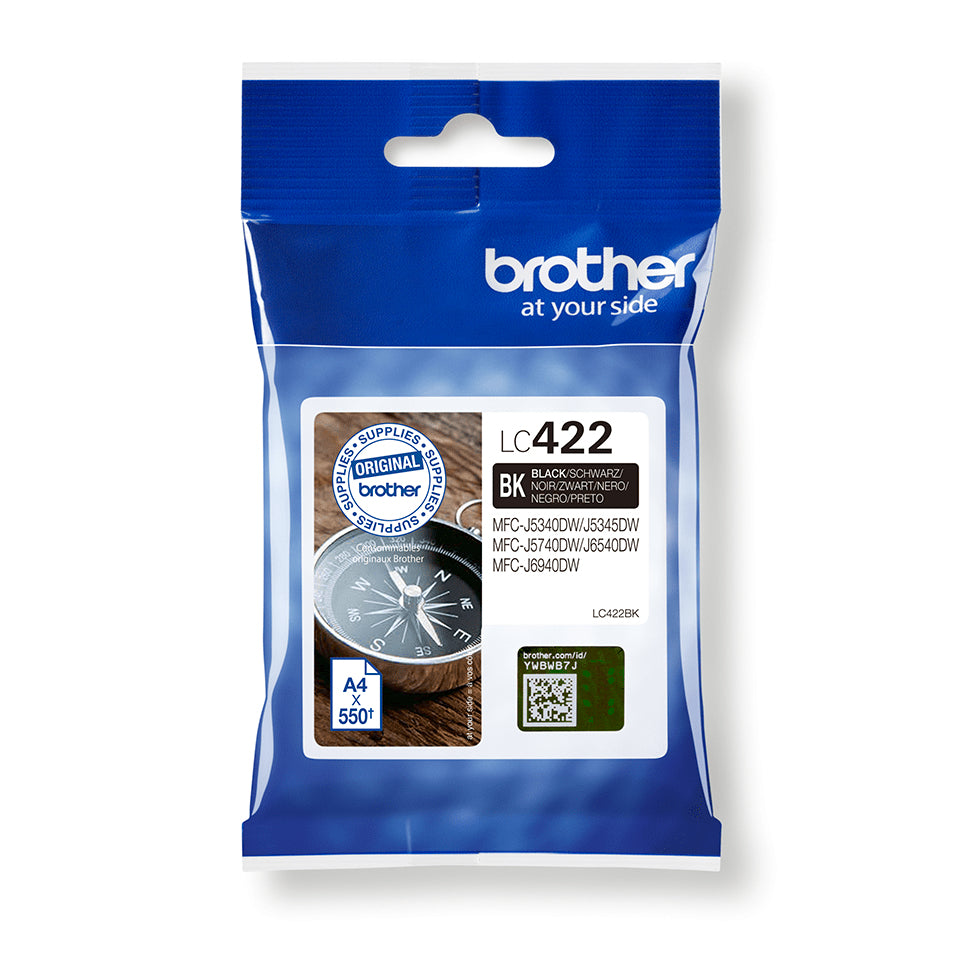 LC422BK cartucho de tinta 1 pieza(s) Original Negro