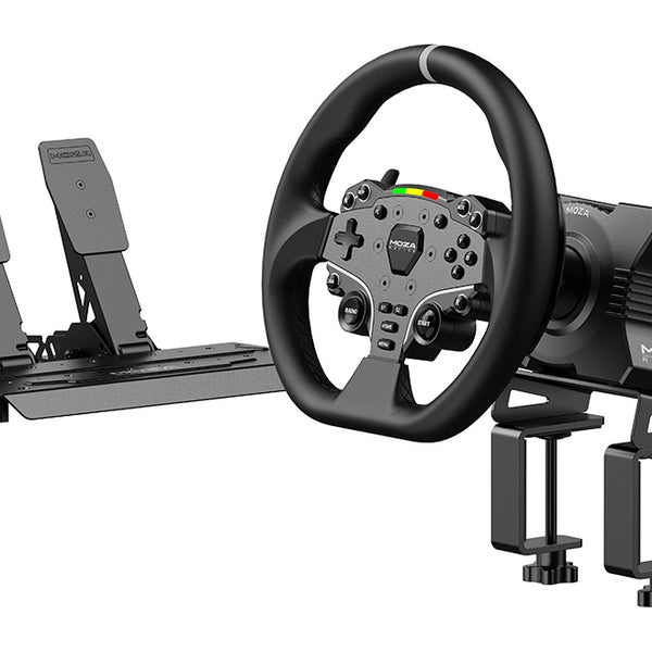 RS20 mando y volante Negro Volante + Pedales PC