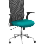 Silla Minaya respaldo malla negro asiento bali verde claro