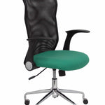 Silla Minaya respaldo malla negro asiento bali verde