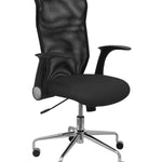 Silla Minaya similpiel negro