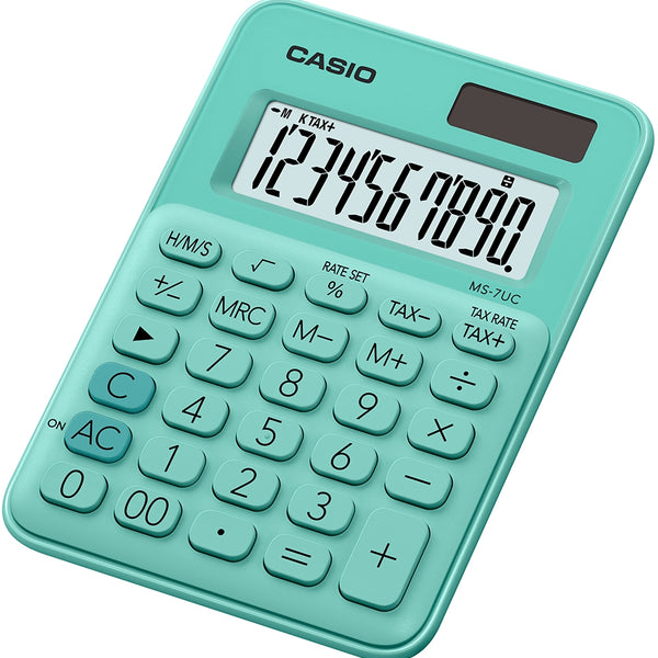 MS-7UC calculadora Escritorio Pantalla de calculadora Verde