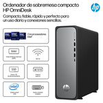 OmniDesk Slim Desktop S03-0031ns PC Intel Core i3 i3-14100 8 GB DDR5-SDRAM 512 GB SSD Windows 11 Home Torre Plata