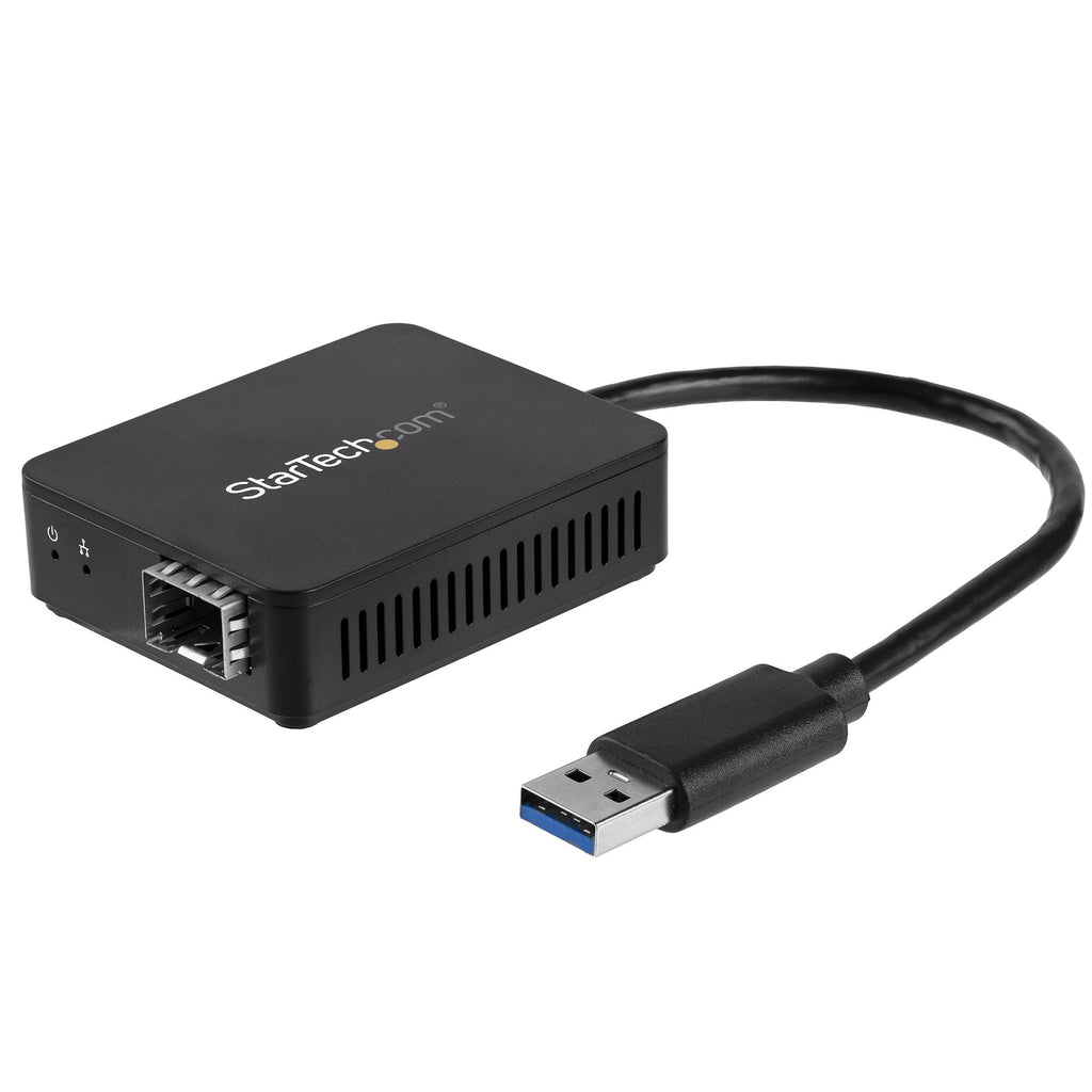 Adaptador USB 3.0 a Fibra ptica - Adaptador Compacto USB a Ranura SFP Abierta - Adaptador de Red USB a Gigabit - Adaptador USB 3.0 a Fibra Compatible con Multimodo MMF o Monomodo SMF