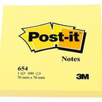 POST-IT BLOCS NOTAS 654 CANARY YELLOW 76X76 PACK 12 + 12 -24U-