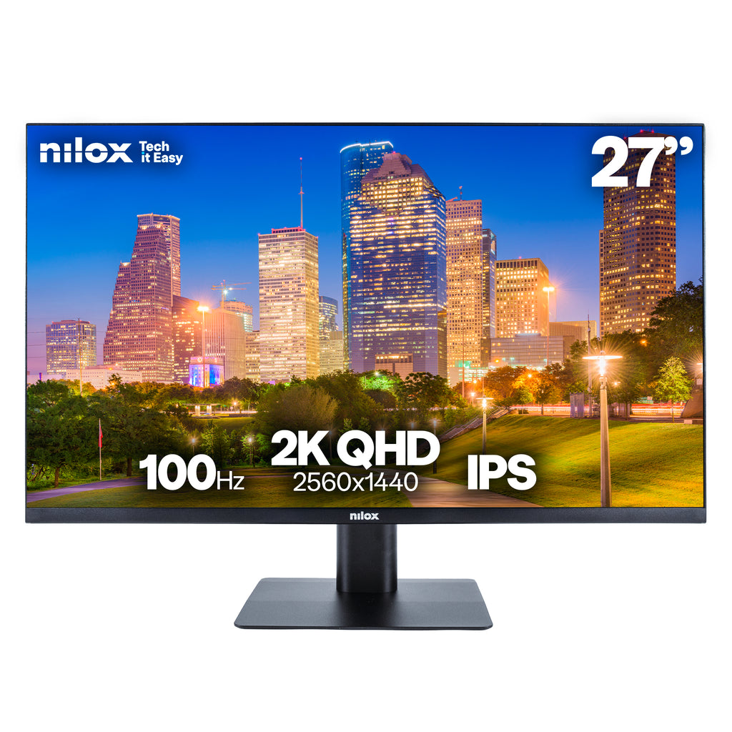 Monitor Desktop - Monitor 27"  2K  IPS  100Hz  2 HDMI  1 DP  1ms  Multimedia