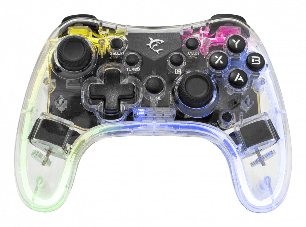 LEGION Transparente Bluetooth/USB Gamepad Analgico/Digital Android  PC  Playstation 3  iOS  PlayStation 4  Nintendo Switch