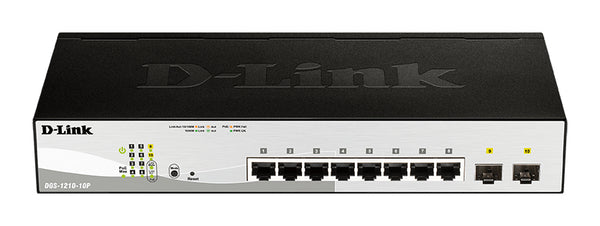 DGS-1210-10P switch Gestionado L2 Gigabit Ethernet (10/100/1000) Energa sobre Ethernet (PoE) 1U Negro