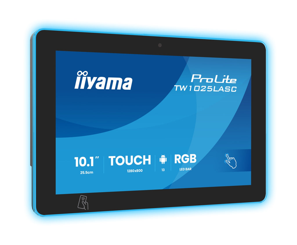 ProLite TW1025LASC-B3PNR pantalla para PC 25 6 cm (10.1") 1280 x 800 Pixeles WXGA LED Pantalla tctil Multi-usuario Negro