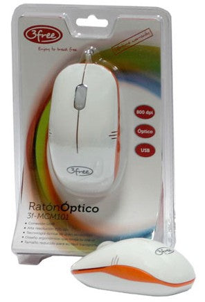 3F-MCM101/WO ratn USB tipo A ptico 800 DPI