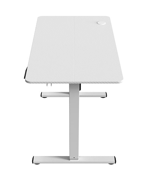 MGD-ERGOPRO  Mesa Ajuste Altura Elctrico 73-118cm  Superficie Ergonmica Fibra Carbono  Estructura Metlica  Soporte Auriculares y Gestin Cableado  Escritorio Regulable 110x60cm  Blanco