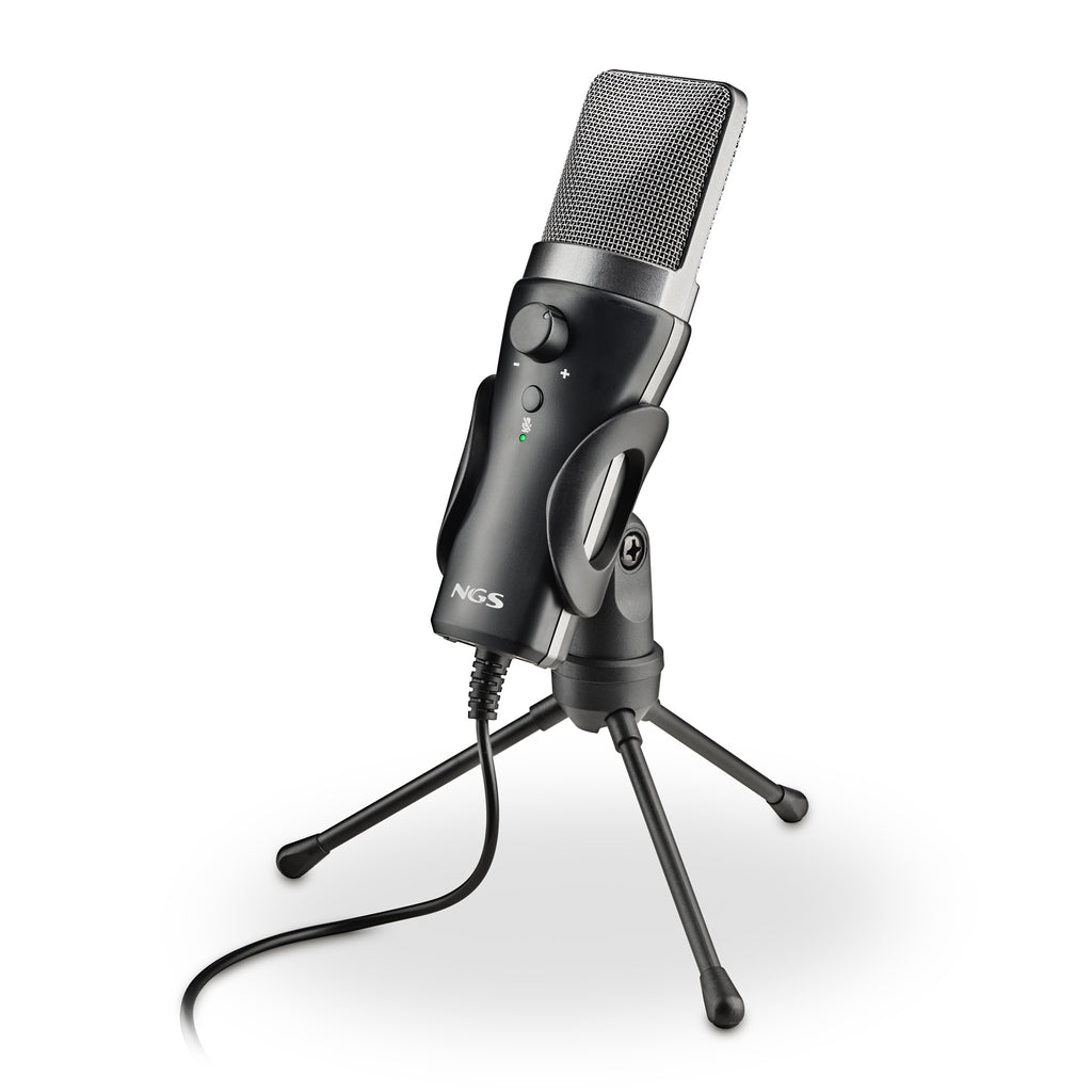MS120 USB Negro Micrfono para crear podcasts