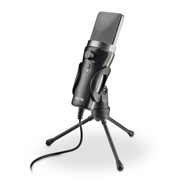 MS120 USB Negro Micrfono para crear podcasts