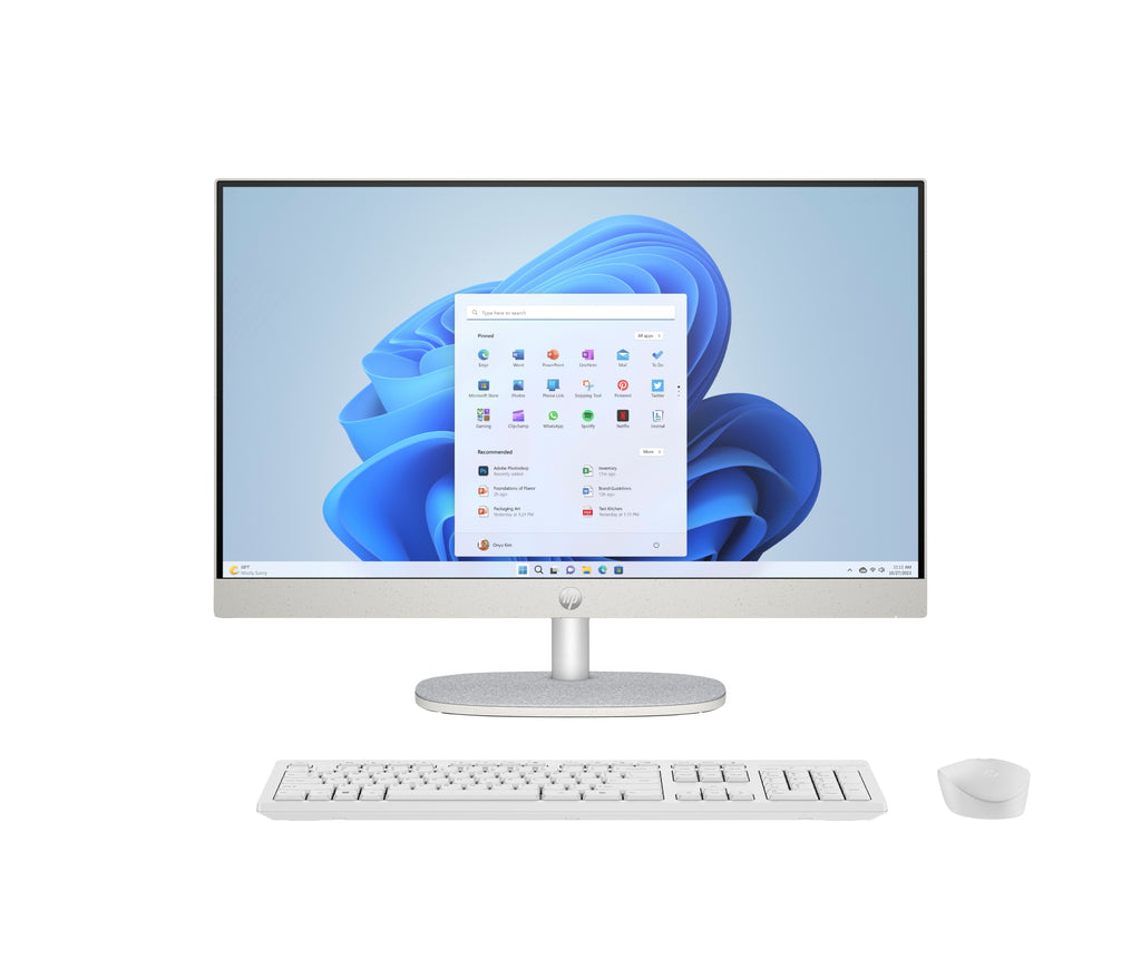 23.8 inch All-in-One 24-cr0176ns PC Intel Celeron N100 60 5 cm (23.8") 1920 x 1080 Pixeles 8 GB DDR4-SDRAM 512 GB SSD Windows 11 Home Wi-Fi 6 (802.11ax) Blanco