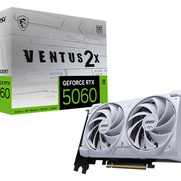 GeForce RTX 5060 8G VENTUS 2X OC WHITE NVIDIA 8 GB GDDR7