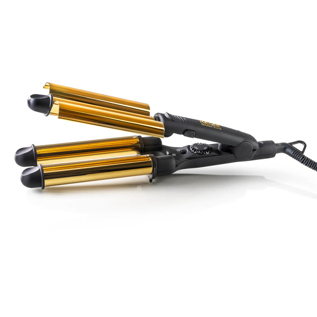 HR-45B.002A Utensilio de peinado Rizador de pelo Caliente Negro  Oro 45 W 2 5 m