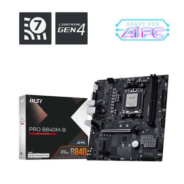 PRO B840M-B placa base AMD B840 Zcalo AM5 micro ATX