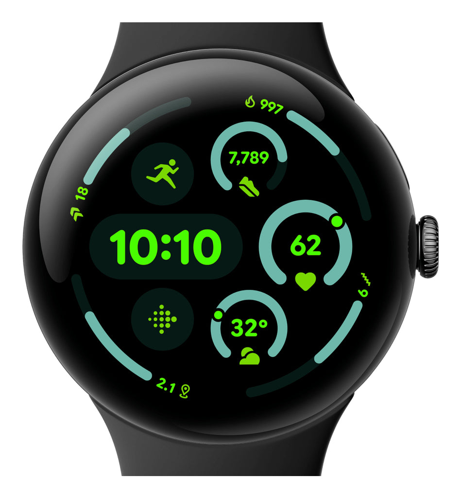 Pixel Watch 3 AMOLED 45 mm Digital Pantalla tctil Negro Wifi GPS (satlite)