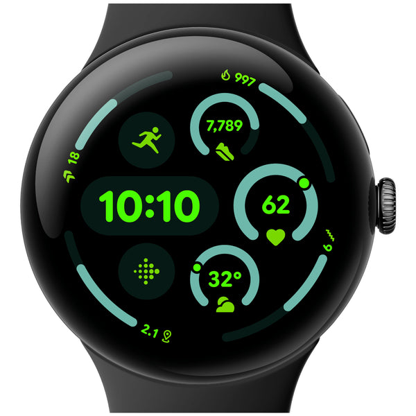 Pixel Watch 3 AMOLED 45 mm Digital Pantalla tctil Negro Wifi GPS (satlite)