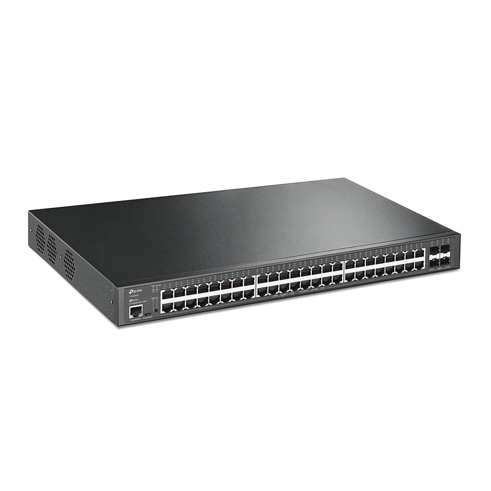 JetStream TL-SG3452XP switch Gestionado L2+ Gigabit Ethernet (10/100/1000) Energa sobre Ethernet (PoE) 1U Negro