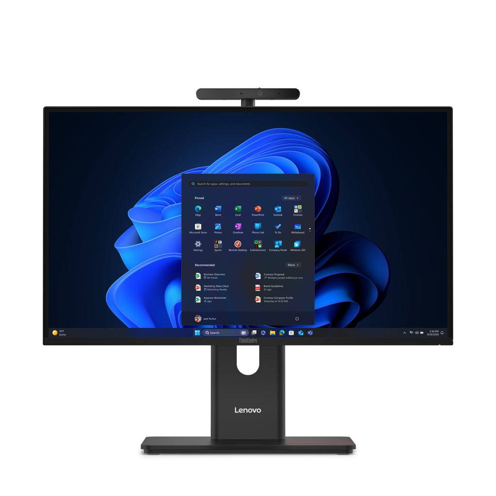ThinkCentre M90a Gen 6 Intel Core Ultra 5 235 60 5 cm (23.8") 1920 x 1080 Pixeles PC todo en uno 16 GB DDR5-SDRAM 512 GB SSD Windows 11 Pro Wi-Fi 6E (802.11ax) Negro