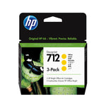 Paquete de 3 cartuchos de Tinta DesignJet 712 amarillo de 29 ml