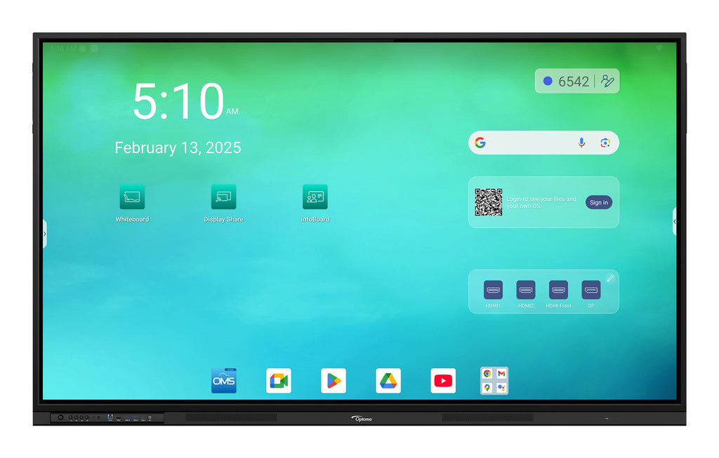 3753RK pizarra blanca interactiva 190 5 cm (75") 3840 x 2160 Pixeles Pantalla tctil Negro