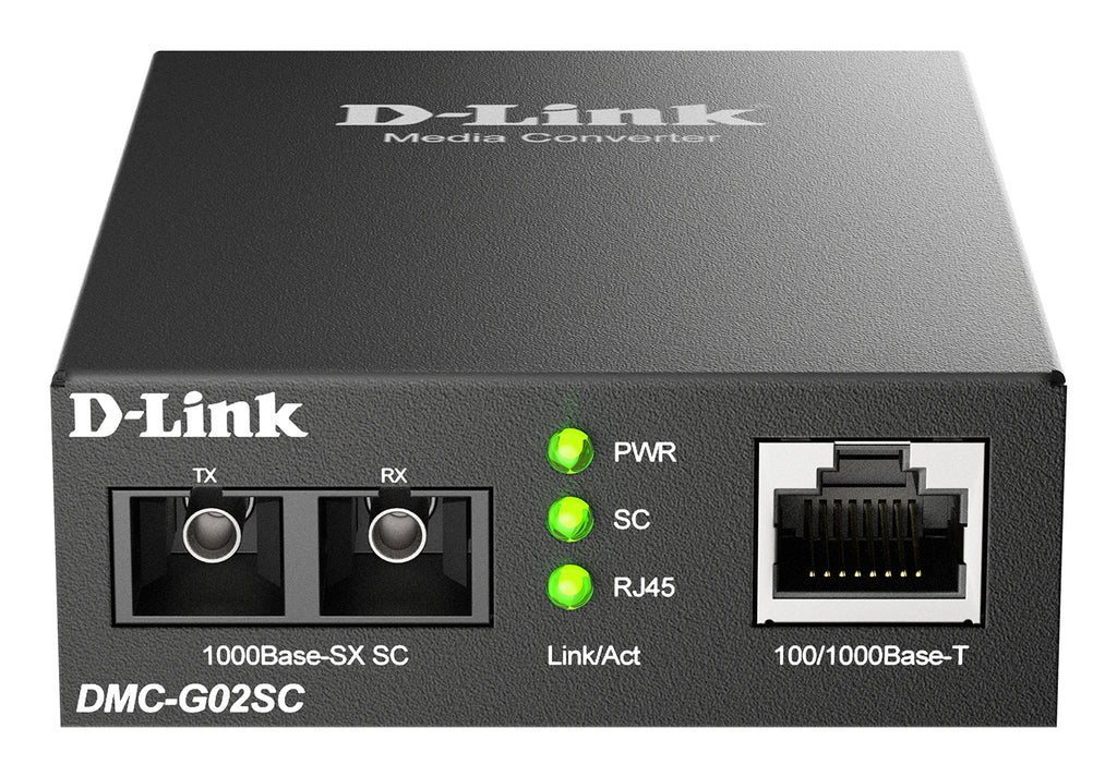 DMC-G02SC/B convertidor de medio 1000 Mbit/s Multimodo