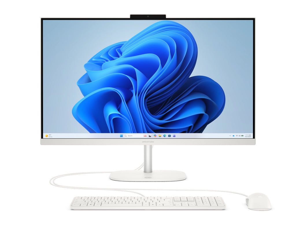 OmniStudio All-in-One Desktop 27-cv0020ns PC AMD Ryzen 5 40 68 6 cm (27") 1920 x 1080 Pixeles 16 GB LPDDR5-SDRAM 512 GB SSD Windows 11 Home Wi-Fi 6 (802.11ax) Blanco