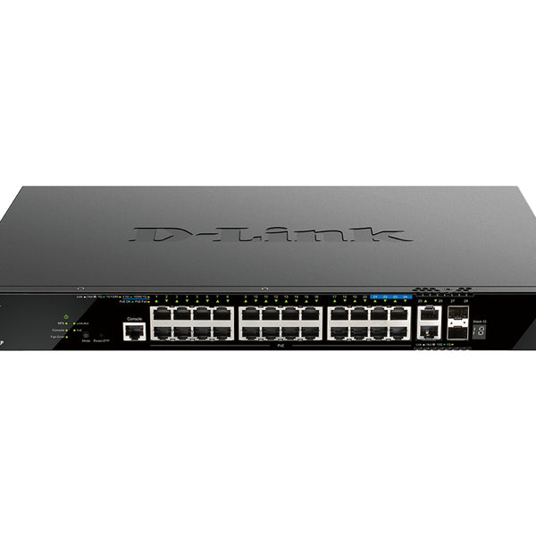 DGS-1520-28MP switch Gestionado L3 Gigabit Ethernet (10/100/1000) Energa sobre Ethernet (PoE) 1U Negro