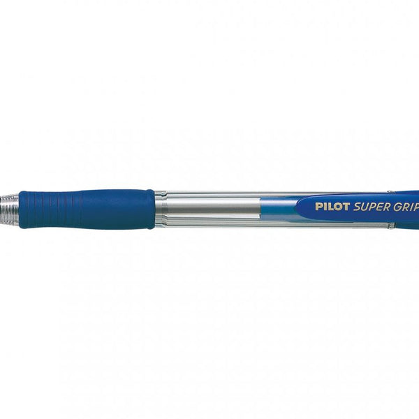 Super Grip Medium Azul Bolgrafo de punta retrctil con pulsador Medio 1 pieza(s)