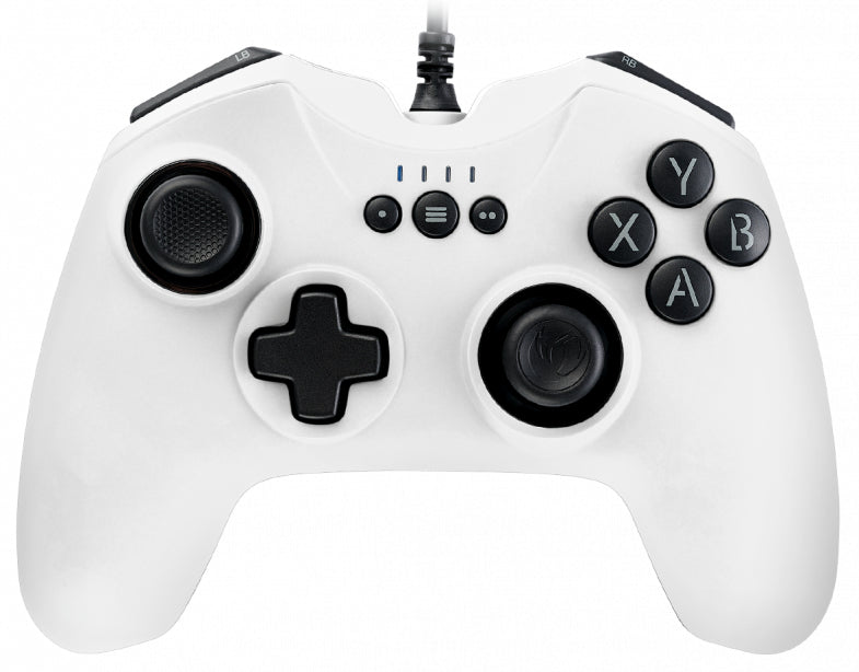 PCGC-100WHITE mando y volante Blanco USB Gamepad Analgico/Digital PC