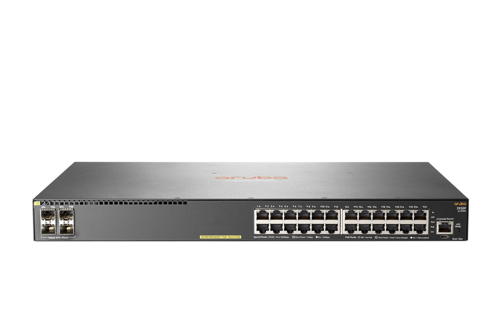 Aruba 2930F 24G PoE+ 4SFP+ Gestionado L3 Gigabit Ethernet (10/100/1000) Energa sobre Ethernet (PoE) 1U Gris