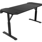 MGD-ERGO140  Mesa Altura Ajustable 3 Posiciones  Superficie Ergonmica  Estructura Metlica  Alfombrilla XXL  Soporte Auriculares + Bebida  Gestin Cableado  Mesa Gaming 140x60cm  Negro