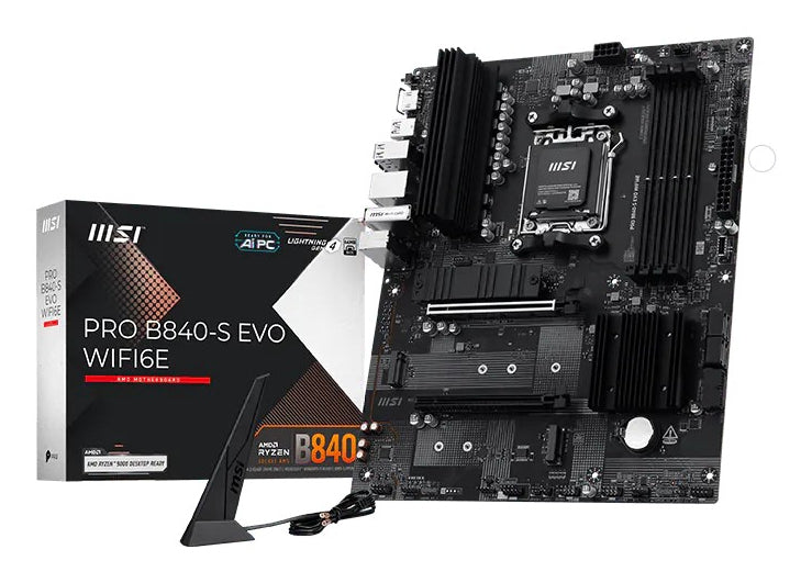 Pro B840-S EVO WIFI6E AMD B840 Zcalo AM5 ATX