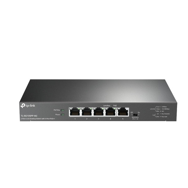 TL-SG105PP-M2 switch No administrado Gigabit Ethernet (10/100/1000) Energa sobre Ethernet (PoE) Negro