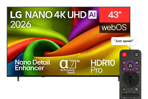 NANO 4K UHD AI 43NU850B6LA 109 2 cm (43") 4K Ultra HD Smart TV Wifi Negro