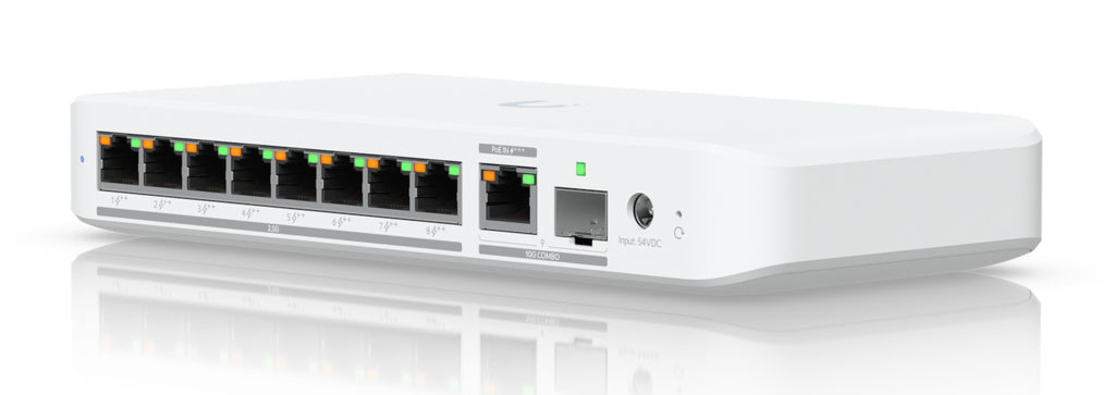 UniFi Flex 2.5G PoE Gestionado L2 2.5G Ethernet (100/1000/2500) Energa sobre Ethernet (PoE) Montaje en pared/escritorio Blanco