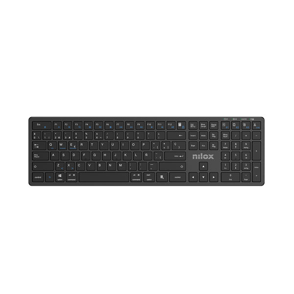 PRO WIRELESS BLACK ESPANOL teclado Hogar / Oficina USB + Bluetooth QWERTY Espaol Negro