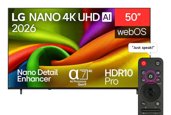 NANO 4K UHD AI 50NU850B6LA 127 cm (50") 4K Ultra HD Smart TV Wifi Negro