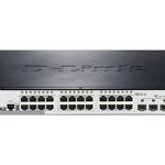 DGS-1510-28XMP switch Gestionado L2/L3 Gigabit Ethernet (10/100/1000) Energa sobre Ethernet (PoE) Negro  Gris