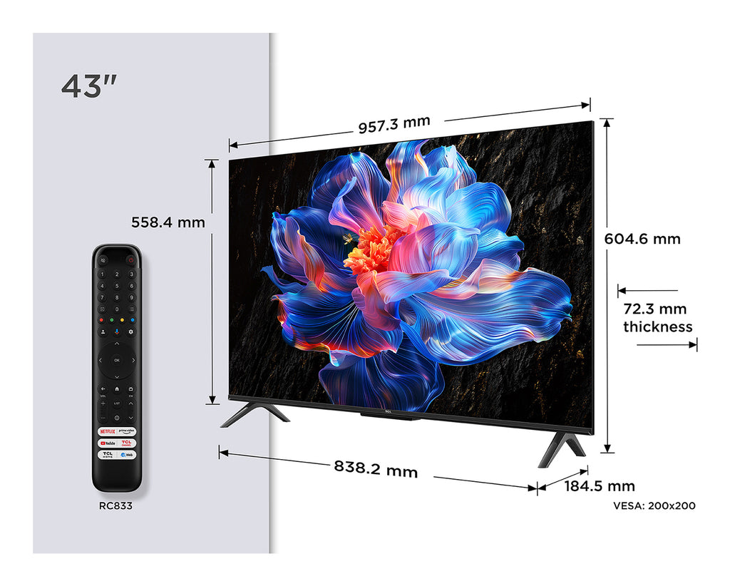 P6K 43P6K Televisor 109 2 cm (43") 4K Ultra HD Smart TV Wifi Metlico