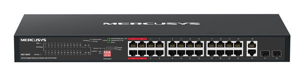 MS128GP switch Gigabit Ethernet (10/100/1000) Energa sobre Ethernet (PoE) 1U Negro