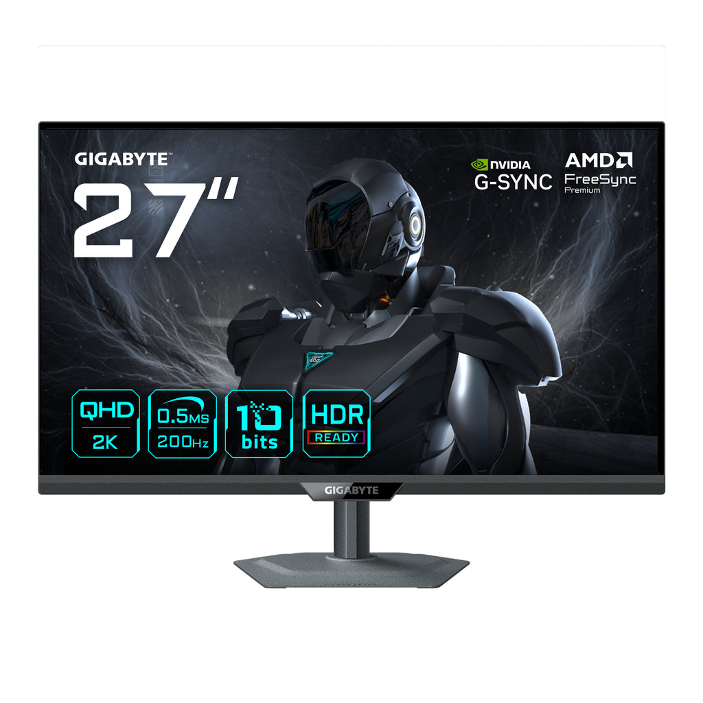 G27Q20 Monitor Gaming 27 QHD - 2560 x 1440  200Hz  0.5ms  Compatible con G-Sync  FreeSync Premium  HDR10  HDMI 2.0  DisplayPort 1.4