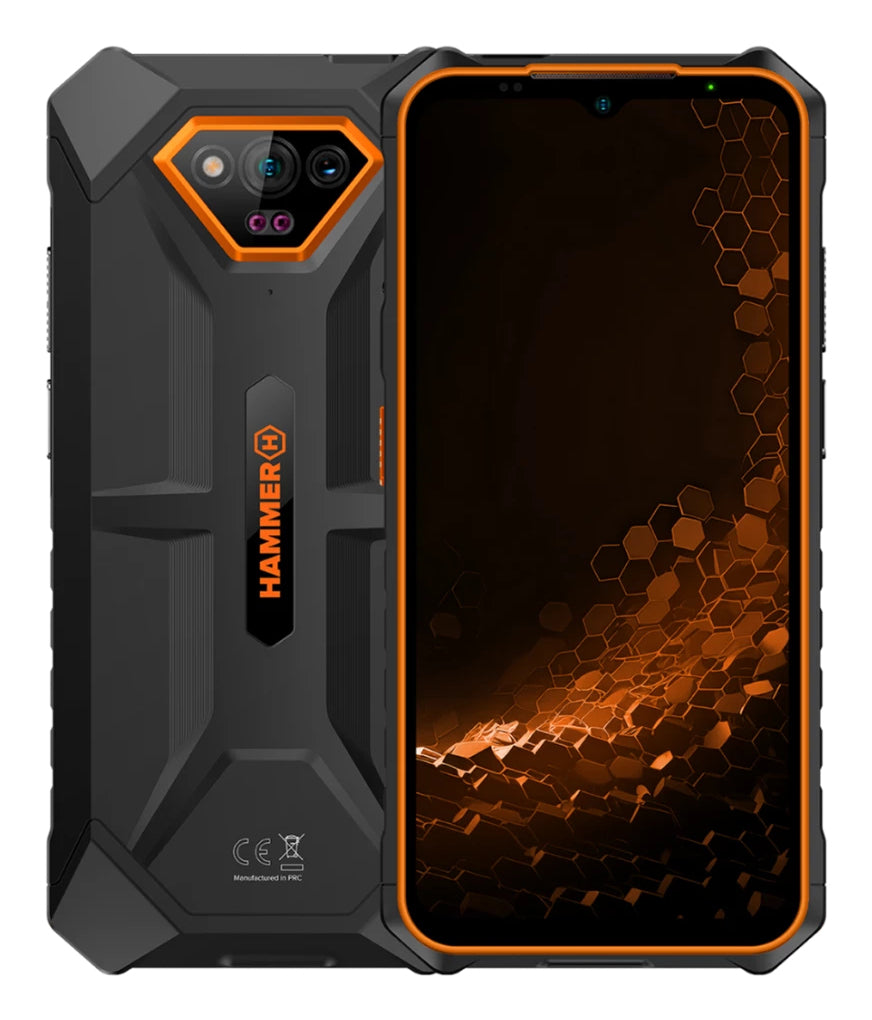 Iron V 16 5 cm (6.5") SIM doble Android 13 4G USB Tipo C 6 GB 64 GB 6320 mAh Negro  Naranja